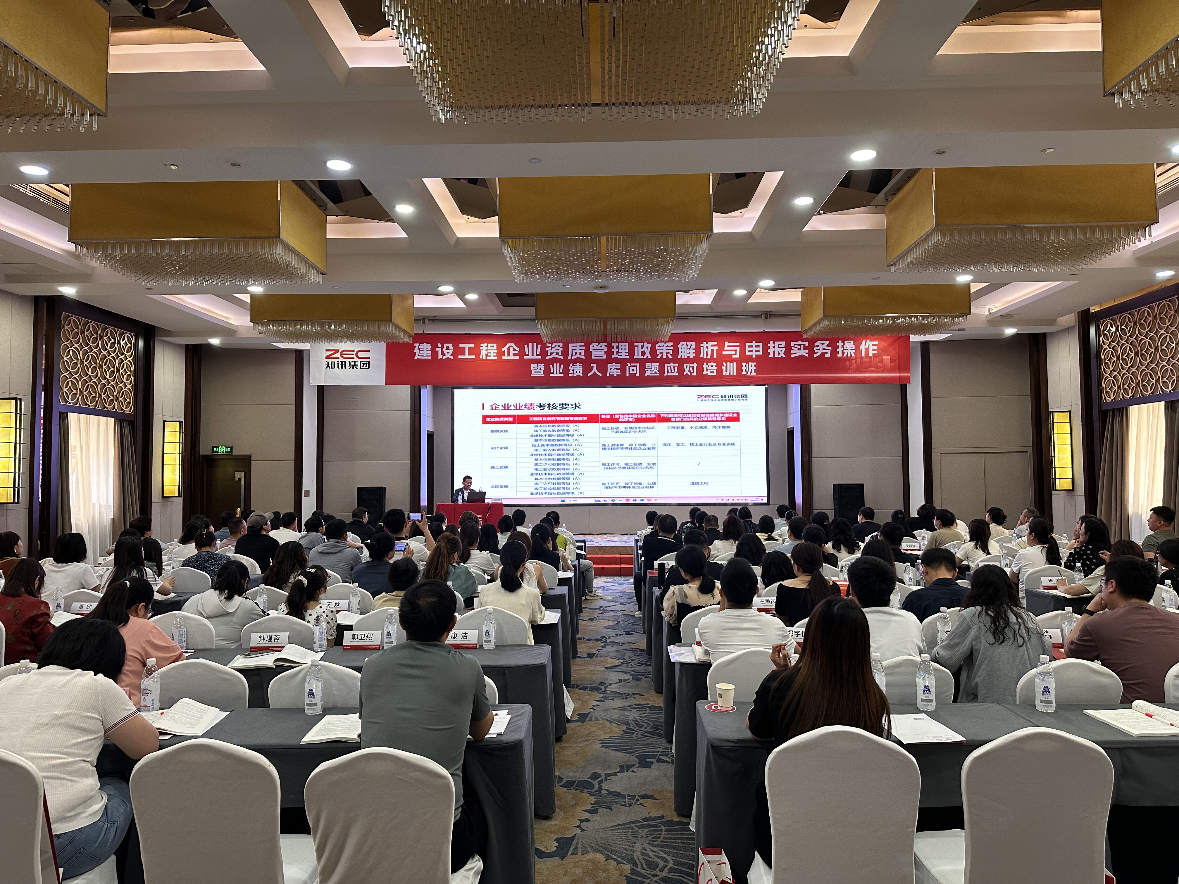 我公司经营部人员参加建设工程企业资质管理政策解析与申报实务操作培训学习